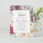 Elegant Waterverf Boho Floral Vrijgezellenfeest Kaart (Staand voorkant)