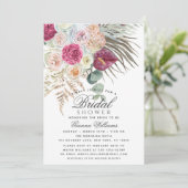 Elegant Waterverf Boho Floral Vrijgezellenfeest Kaart (Staand voorkant)