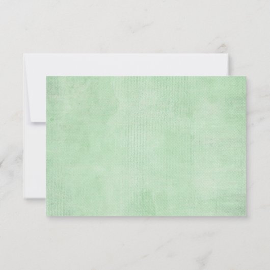 Elegant Waterverf Botanical Greenery Wedding RSVP Kaart (Achterkant)