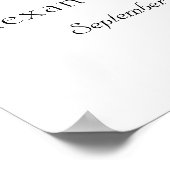 Elegant waterverf botanical Welcome trouwbord Poster (Hoek)