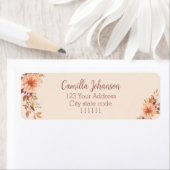 Elegant waterverf botanisch adres etiket (Insitu)