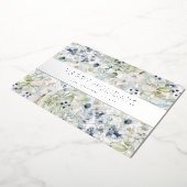 Elegant Waterverf Botanische Business Folie Feestdagenkaart (Gedraaid)