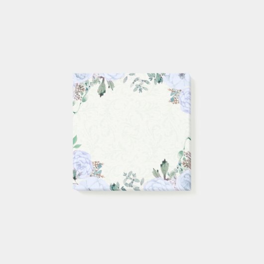 Elegant Waterverf botanische flora post-it-Note Post-it® Notes (Voorkant)