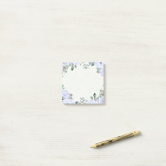 Elegant Waterverf botanische flora post-it-Note Post-it® Notes (Op bureau)