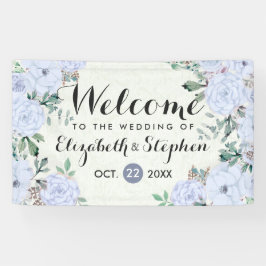 Elegant Waterverf Botanische Floral Wedding Banner