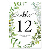 Elegant Waterverf Botanische Greenery Kaart (Voorkant)