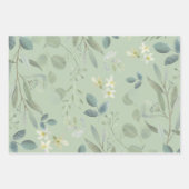 Elegant Waterverf botanische groen Eucalyptus Inpakpapier Vel (Voorkant 2)