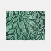 Elegant Waterverf Botanische Groene laat kunstwerk Fleece Deken (Voorkant (Horizontaal))
