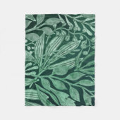 Elegant Waterverf Botanische Groene laat kunstwerk Fleece Deken (Voorkant)