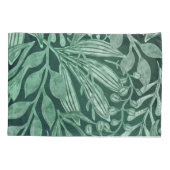 Elegant Waterverf Botanische Groene laat kunstwerk Kussensloop (Achterkant-Links)