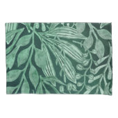 Elegant Waterverf Botanische Groene laat kunstwerk Kussensloop (Voorkant-Links)