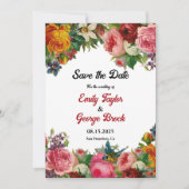 Elegant Waterverf Botanische tuinbouw Save The Date (Voorkant)