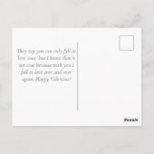 Elegant Waterverf Briefkaart Valentijnsdag (Achterkant)
