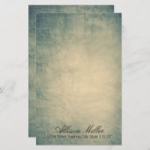 Elegant Waterverf Briefpapier (Voorkant / Achterkant)