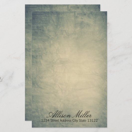 Elegant Waterverf Briefpapier (Voorkant / Achterkant)