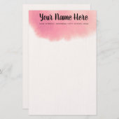 Elegant Waterverf Briefpapier (Voorkant / Achterkant)