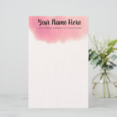 Elegant Waterverf Briefpapier (Staand voorkant)