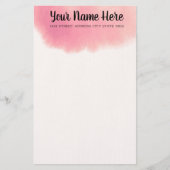 Elegant Waterverf Briefpapier (Voorkant)