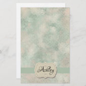 Elegant Waterverf Briefpapier (Voorkant / Achterkant)