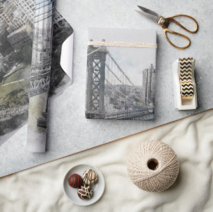 Elegant Waterverf Brooklyn Bridge inpakpapier