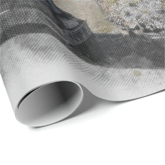 Elegant Waterverf Brooklyn Bridge inpakpapier (Rol Hoek)