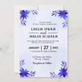 Elegant waterverf bruiloft kaart (Voorkant)