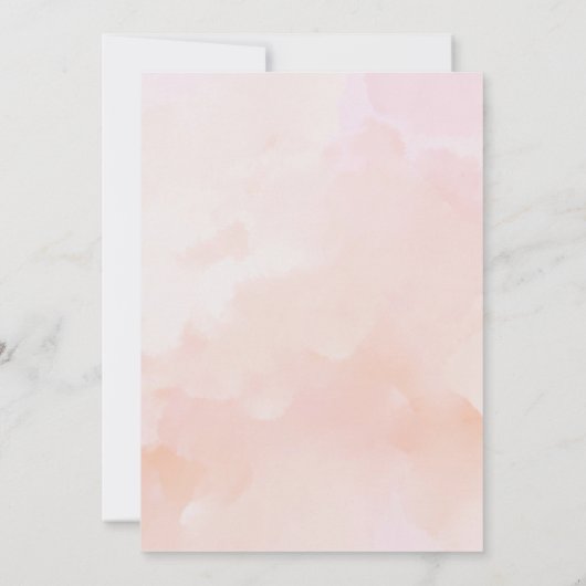 Elegant Waterverf Brunch & Bubble Vrijgezellenfees Kaart (Achterkant)