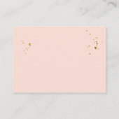 Elegant Waterverf Burgundy Blush & Gold Drops Informatiekaartje (Achterkant)