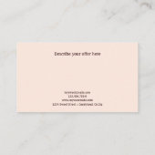 Elegant waterverf cake 10 Punch Customer Loyalty (Achterkant)