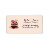 Elegant waterverf cake patisserie cupcake dessert