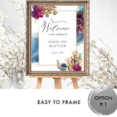 Elegant Waterverf Celestial welkomstbord Poster