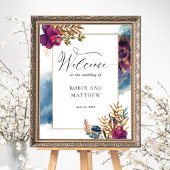 Elegant Waterverf Celestial welkomstbord Poster