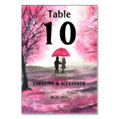 Elegant Waterverf Cherry Blossom Floral Wedding Kaart (Voorkant)