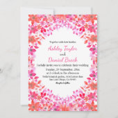 Elegant Waterverf Country Summer Floral Weddenscha Kaart (Voorkant)