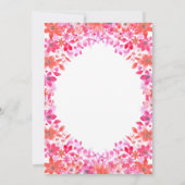 Elegant Waterverf Country Summer Floral Weddenscha Kaart (Achterkant)