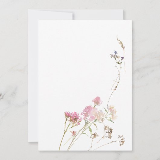 Elegant Waterverf Crest Monogram Weddenschap Kaart (Achterkant)