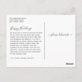 Elegant Waterverf Cross - Fotoserie Kerstmis Briefkaart (Achterkant)