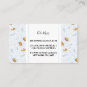 Elegant  Waterverf Daisy Visitekaartje (Achterkant)