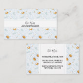 Elegant  Waterverf Daisy Visitekaartje (Voorkant / Achterkant)