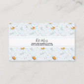 Elegant  Waterverf Daisy Visitekaartje (Voorkant)