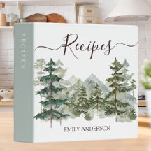 Elegant Waterverf dennenbos en bergrecept