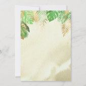 Elegant Waterverf Dinosaur Green Gold Birthday Kaart (Achterkant)