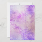 Elegant Waterverf Eenhoorn Modern Baby shower Kaart (Achterkant)