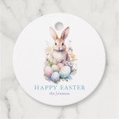 Elegant Waterverf Eieren Easter BRUNCH Bedankjes Labels (Voorkant)