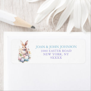 Elegant Waterverf Eieren Easter BRUNCH Etiket