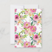 Elegant Waterverf Eieren Easter BRUNCH Kaart (Achterkant)