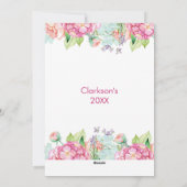 Elegant Waterverf Eieren paashap Feestdagenkaart (Achterkant)