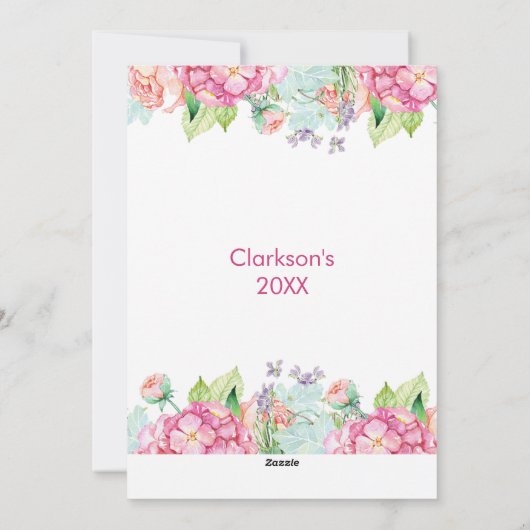 Elegant Waterverf Eieren paashap Feestdagenkaart (Achterkant)