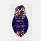 Elegant Waterverf Equestrian Wedding Acryl Bord (Hoek)