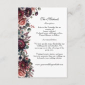 Elegant Waterverf Equestrian Wedding Informatiekaartje (Voorkant)